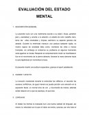 EVALUACIÓN DEL ESTADO MENTAL