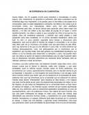 MI EXPERIENCIA EN CUARENTENA