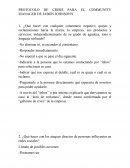PROTOCOLO DE CRISIS PARA EL COMMUNITY MANAGER DE JABÓN JOHNSON'S