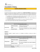 EXAMEN FINAL DISEÑO ORGANIZACIONAL