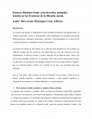 Bioética frente a los derechos animales