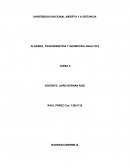Algebra, trigonometria y geometria analitica