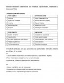 Actividad Integradora Fortalezas, Oportunidades, Debilidades y Amenazas (FODA)