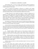 Durkheim. Le educación, su naturaleza y su poder
