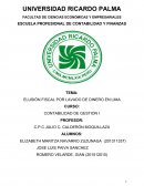ELUSIÓN FISCAL POR LAVADO DE DINERO EN LIMA