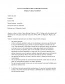 La evaluación en mis clases de lenguaje