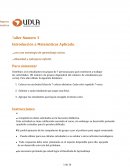 Taller Numero 3 Introducción a Matemáticas Aplicada