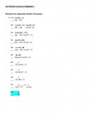 Actividad cálculo. Resuelve los siguientes límites