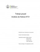 Trabajo grupal . Análisis de noticia . La Zona Franca