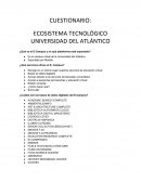 CUESTIONARIO: ECOSISTEMA TECNOLÓGICO UNIVERSIDAD DEL ATLÁNTICO