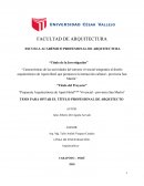 Propuesta Arquitectónica de Apart-Hotel*** Vivencial - provincia San Martin