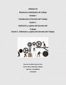 Sesión 1. Definición y sujetos del Derecho del Trabajo