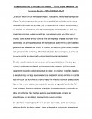 COMENTARIO DE “PONTE EN SU LUGAR”- “ÉTICA PARA AMADOR” de Fernando Savater