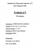 Alfabetización académica. Actividades