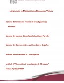 TÉCNICAS DE INVESTIGACIÓN DE MERCADOS PROYECTO FINAL