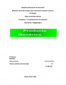 Teoría y práctica del mercadeo . Producto Genérico