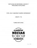 ANTOLOGIA DE REFRANES, DICHOS Y PREGONES POPULARES