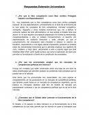 Respuestas Extensión Universitaria