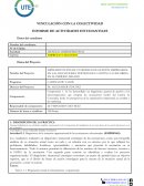 VINCULACIÓN CON LA COLECTIVIDAD INFORME DE ACTIVIDADES ESTUDIANTILES