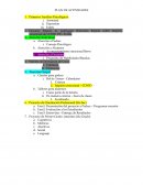 Plan de actividades. Primeros Auxilios Psicológicos