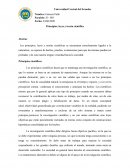 Principios, leyes y teoría científica