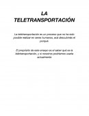 LA TELETRANSPORTACIÓN
