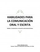 Habilidades para la Comunicación oral y escrita. Modulo 1
