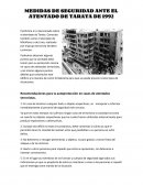 MEDIDAS DE SEGURIDAD ANTE EL ATENTADO DE TARATA DE 1992