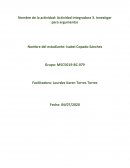 Actividad integradora 3. Investigar para argumentar ¿Es buena estrategia la legalización de la marihuana en México?