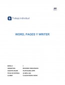 ¿Qué son Word, Pages y Writer?
