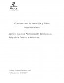 Construcción de discursos y líneas argumentativas