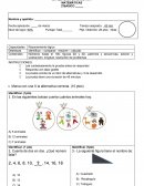 Diagnostico matematica 2do basico