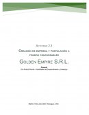 CREACION DE EMPRESA Y POSTULACION A FONDOS CONCURSABLE