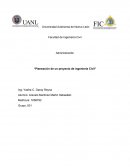 Administración “Planeación de un proyecto de ingeniería Civil”