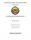 El Fenómeno del Niño Costero del año 2017