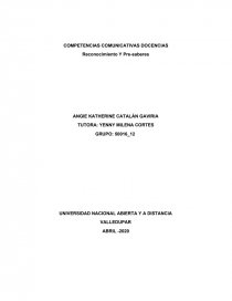 COMPETENCIAS COMUNICATIVAS DOCENCIAS. Página 1