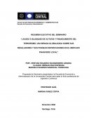 Lavado de Activos Financieros y Financiamiento del Terrorismo