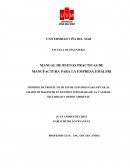 MANUAL DE BUENAS PRACTICAS DE MANUFACTURA PARA LA EMPRESA EMALPRI