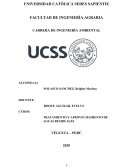 TRATAMIENTO Y APROVECHAMIENTO DE AGUAS RESIDUALES