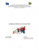 DESARROLLO EMOCIONAL Y SOCIAL DEL NIÑO