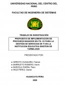 PROPUESTA DE IMPLEMENTACION DE PROCESOS BASADOS EN ITIL V3 PARA LA GESTIÓN DE SERVICIOS DE TI EN LA INSTITUCION EDUCATIVA EINSTEIN DE TARMA-2020
