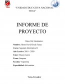 Informe de la Lámpara