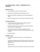 TALLERES DE RADIO – DIGITAL – PRESIDENCIA DE LA REPUBLICA