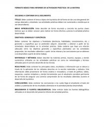 FORMATO BÁSICO PARA INFORMES DE ACTIVIDADES PRÁCTICAS DE LA MATERIA. Página 1