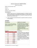 Informe de Laboratorio EL CONCEPTO DE MOL