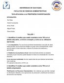 TICS APLICADA A LA PROFESIÖN E INVESTIGACIÓN