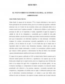 EL NUEVO ORDEN ECONOMICO GLOBAL; AL ESTILO ADRWINIANO