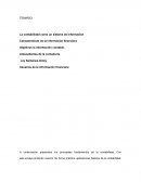 Ensayo fundamentos de la contabilidad. Características de la información financiera