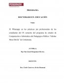 El Whatsapp en las prácticas pre profesionales de los estudiantes