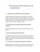 Cuestionario de la historia de la computación